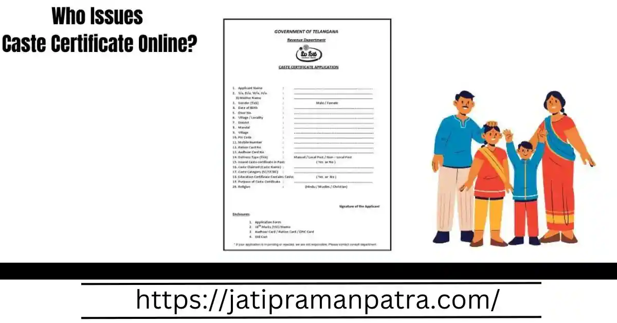 Caste Certificate Form Telangana